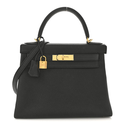 Hermes Togo Kelly Retourne 28 Black 1 of 12