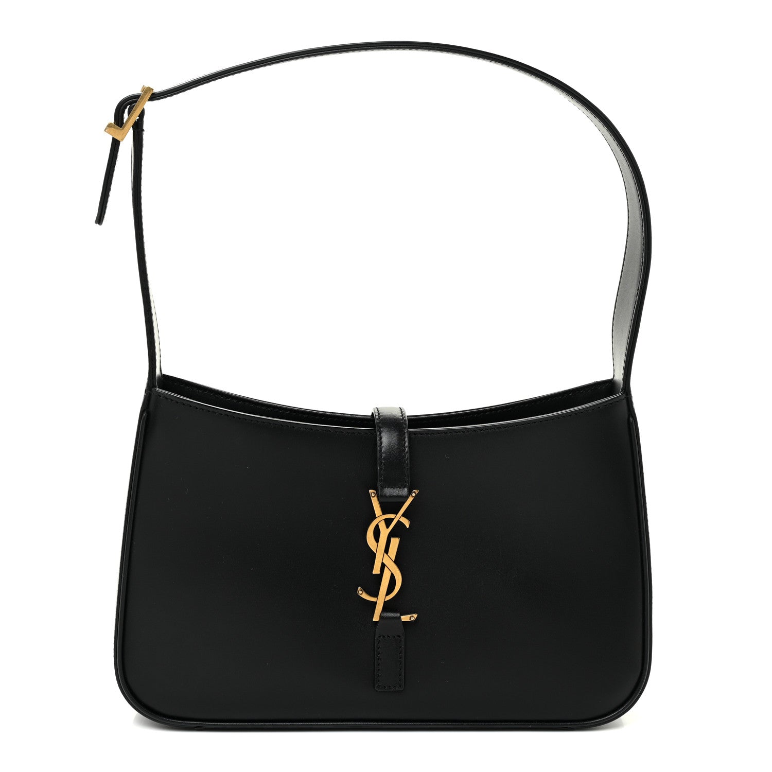 Saint Laurent Smooth Calfskin Le 5 A 7 Hobo Black 1 of 10