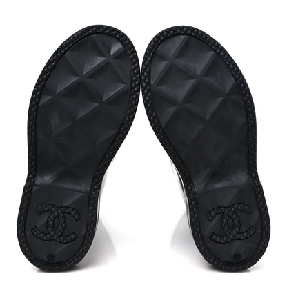 Chanel Caoutchouk CC High Boots 37 Black 6 of 10
