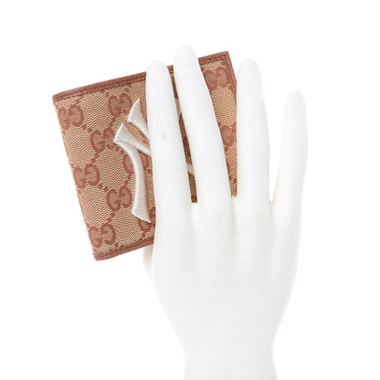 Gucci X MLB Monogram NY Yankees Bi-Fold Wallet Beige Ruggine Ivory 2 of 9