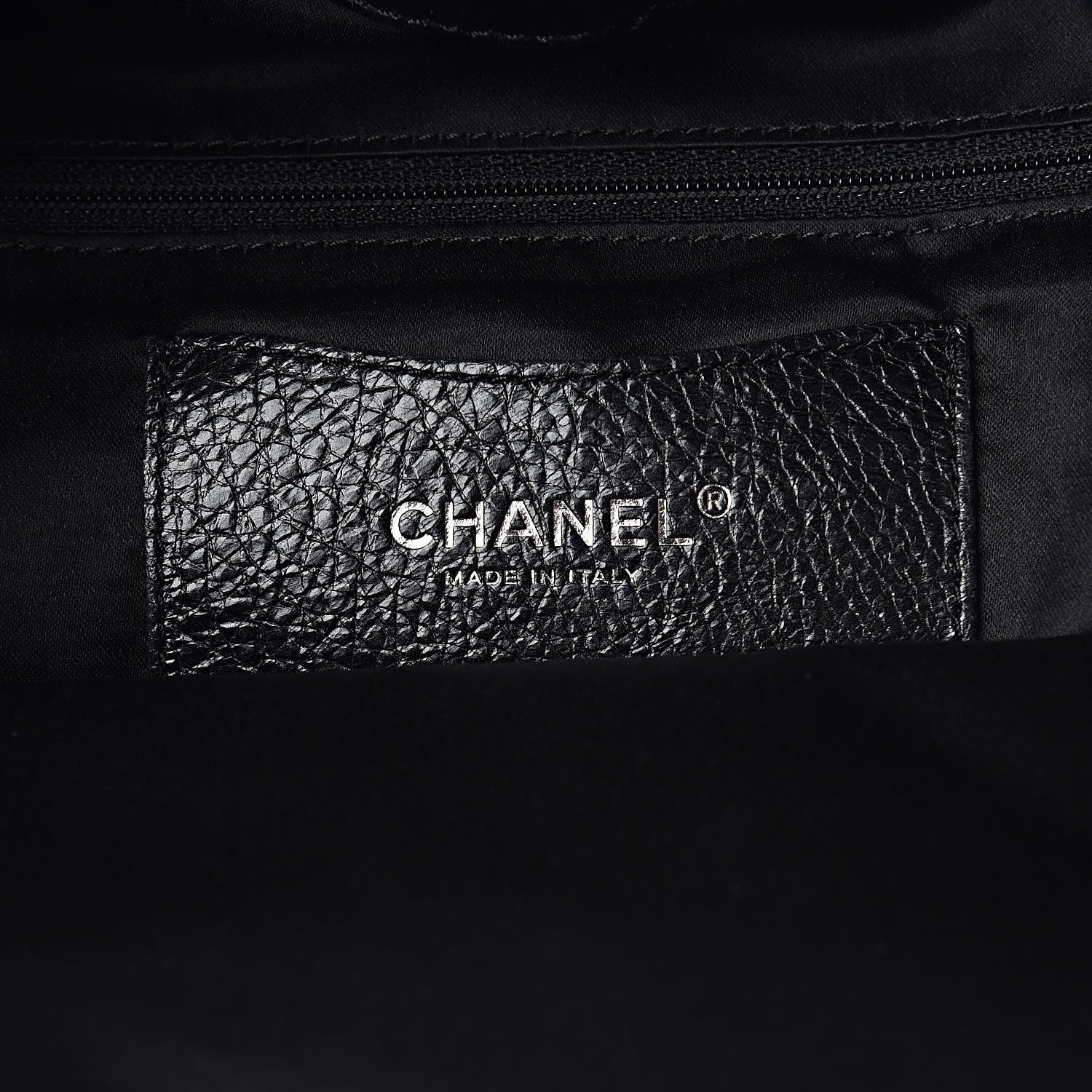 Chanel Glazed Calfskin On The Road Drawstring Tote Black 8 of 14
