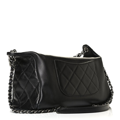 Chanel Calfskin Chain 20s Signature Hobo Black 2 of 5