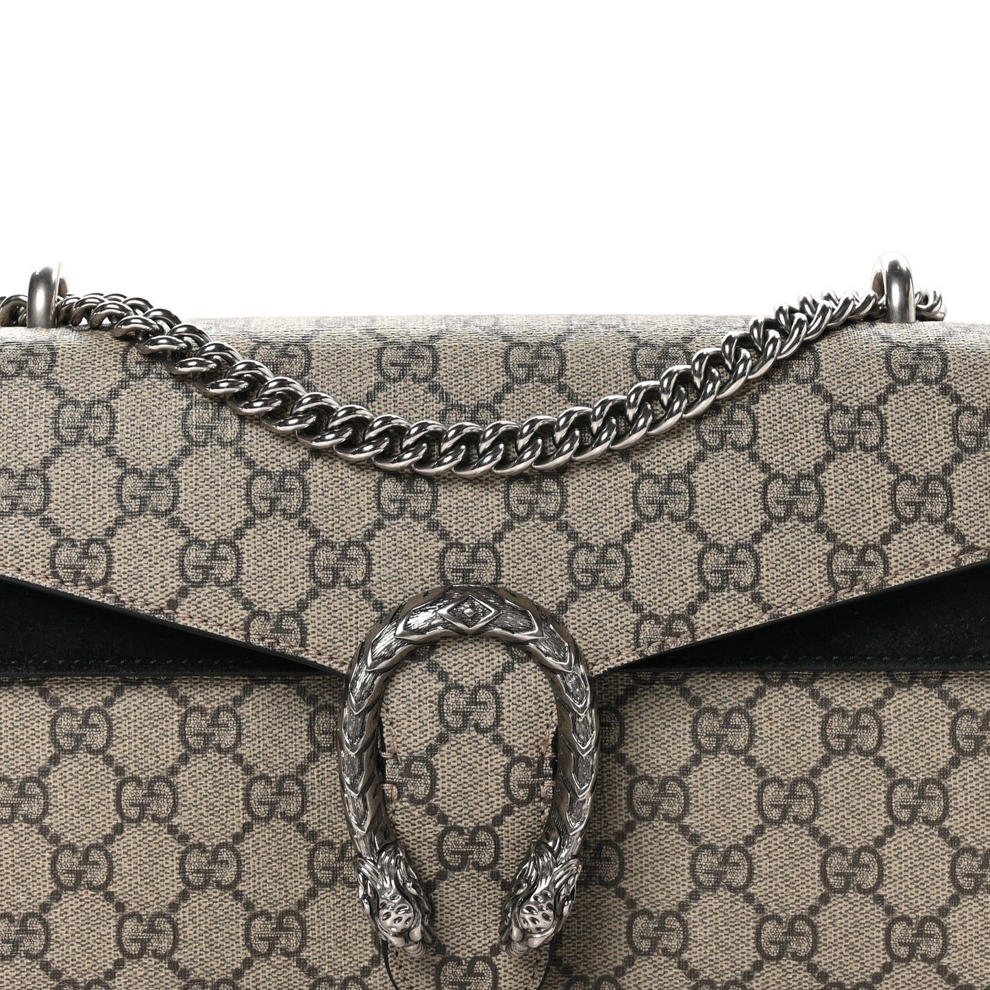 GG Supreme Monogram Small Dionysus Shoulder Bag Black