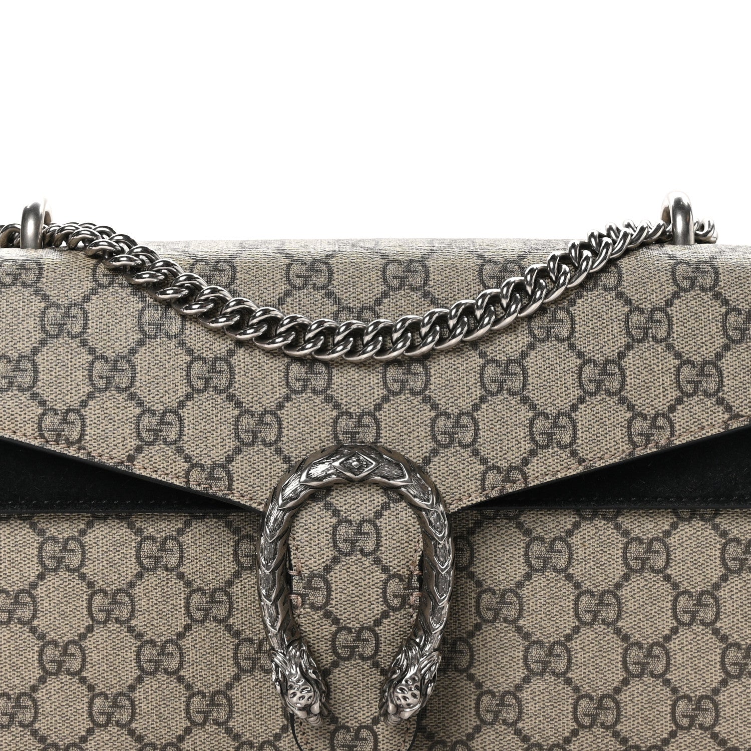 Gucci GG Supreme Monogram Small Dionysus Shoulder Bag Black 9 of 11
