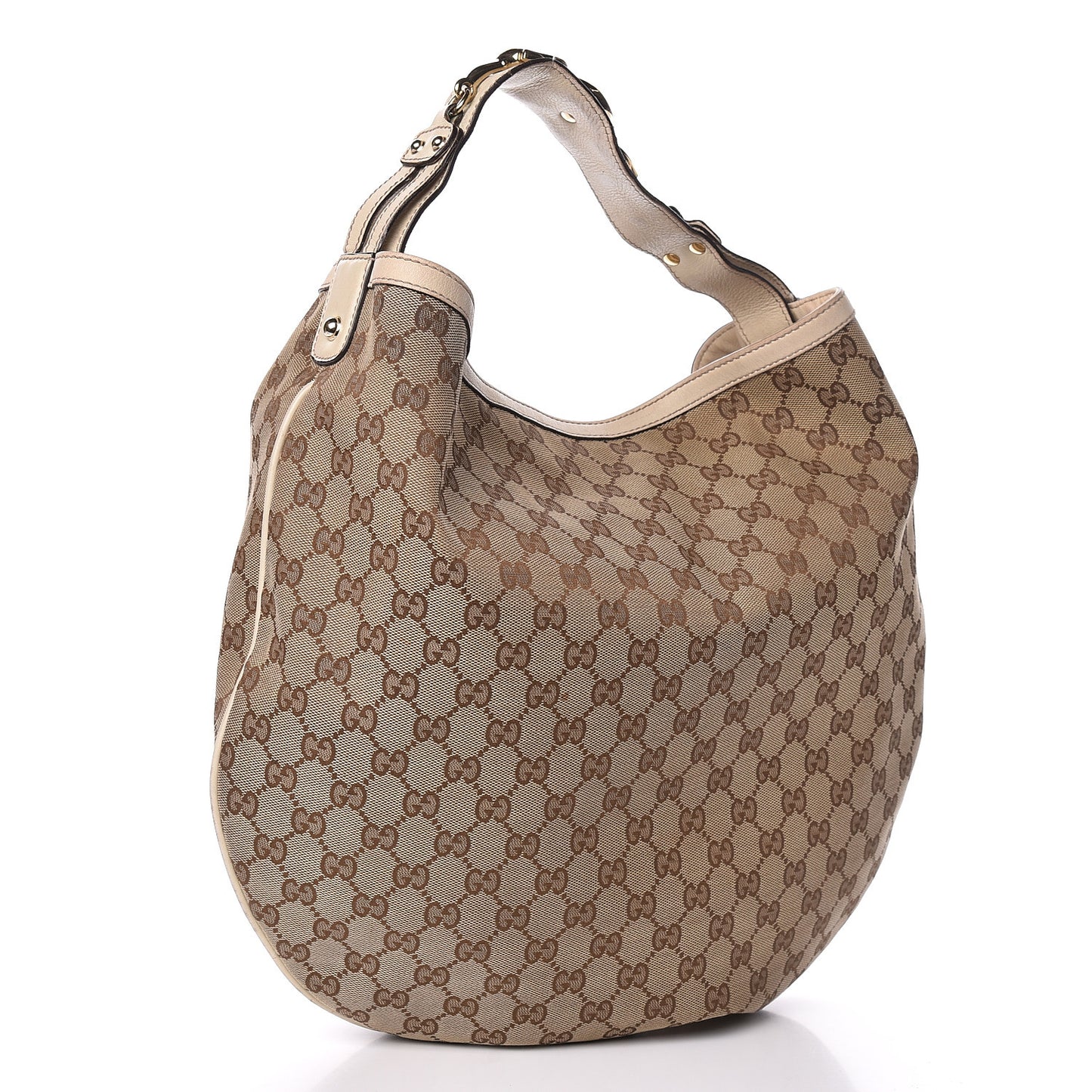Monogram Large Wave Hobo Off White