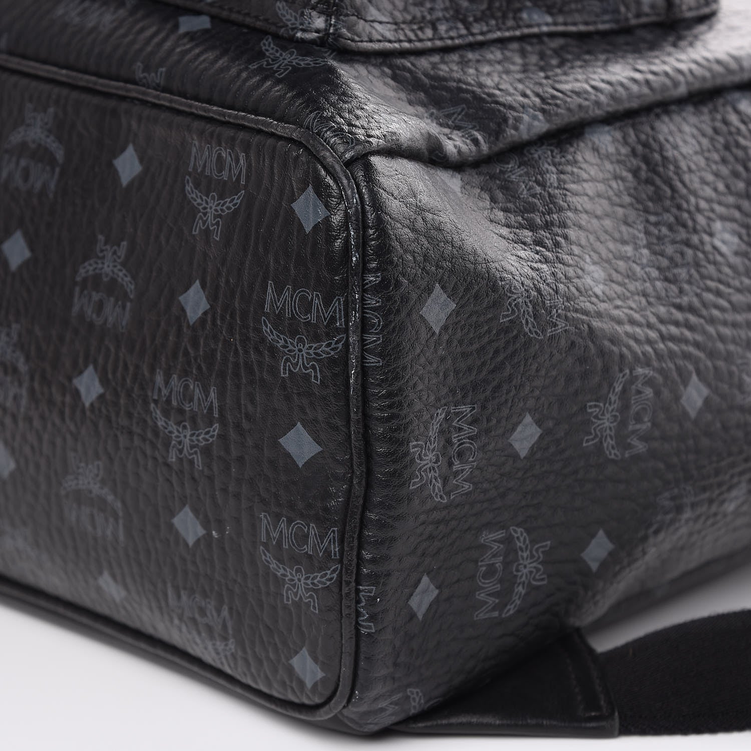 MCM Visetos Medium Stark Backpack Black 9 of 13