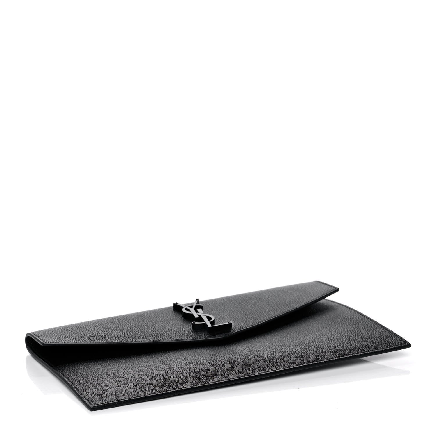 Saint Laurent Grain De Poudre Uptown Pouch Black 4 of 8