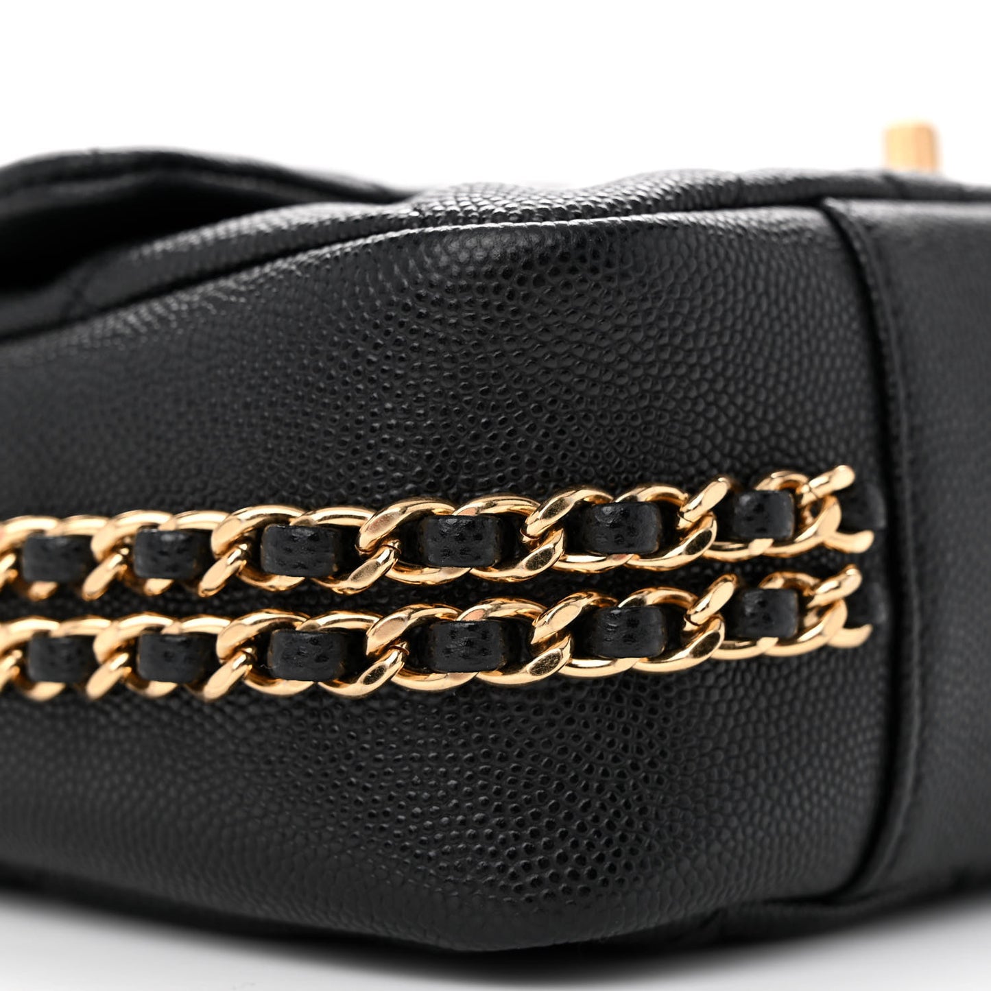Caviar Quilted Small CC You Flap Black