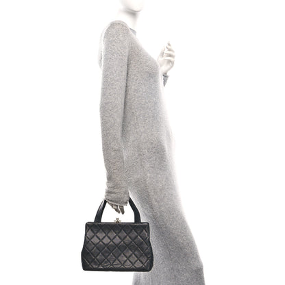Chanel Caviar Quilted Frame Shoulder Bag Black 2 of 12