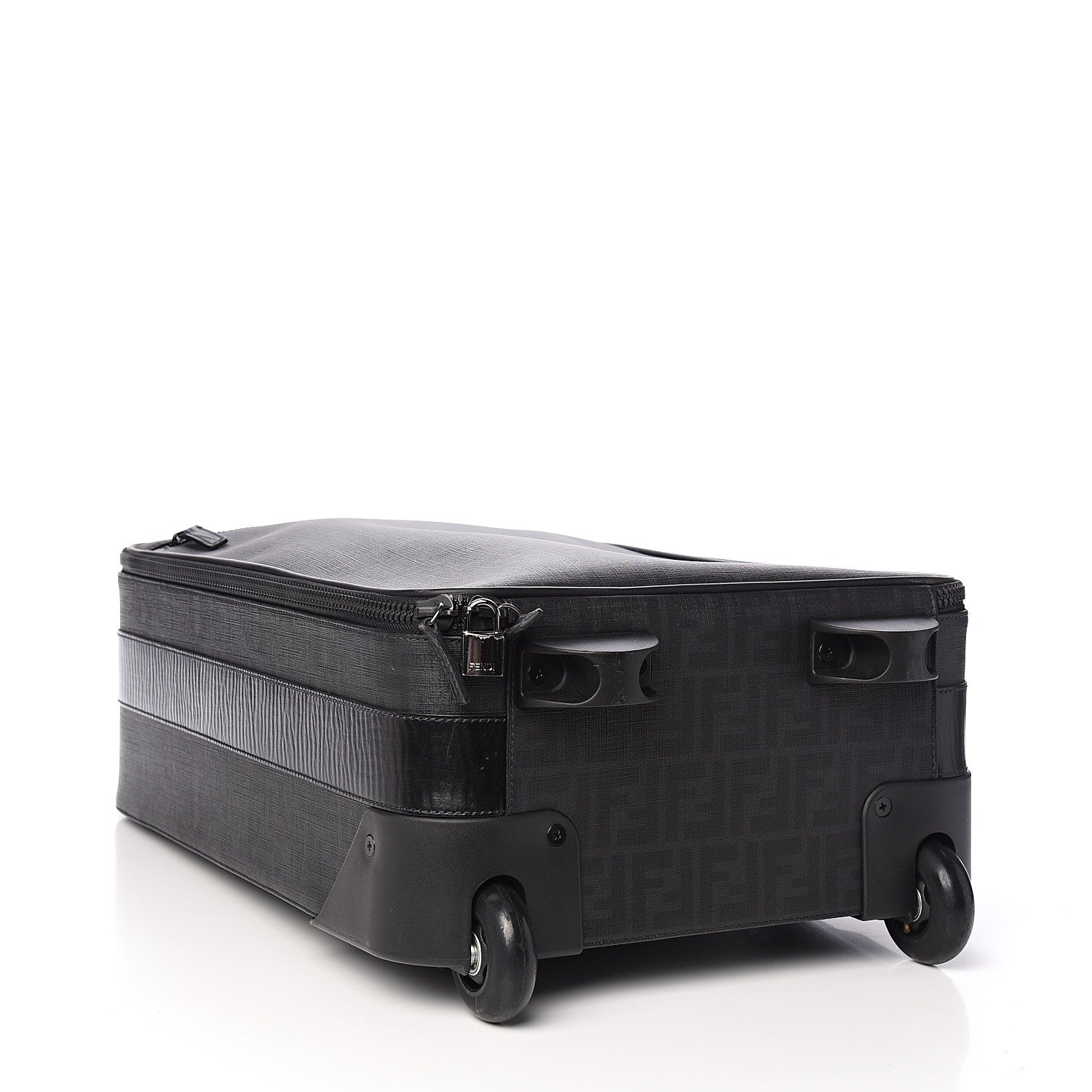 Fendi Zucca Spalmati Carry On Luggage Black 5 of 7