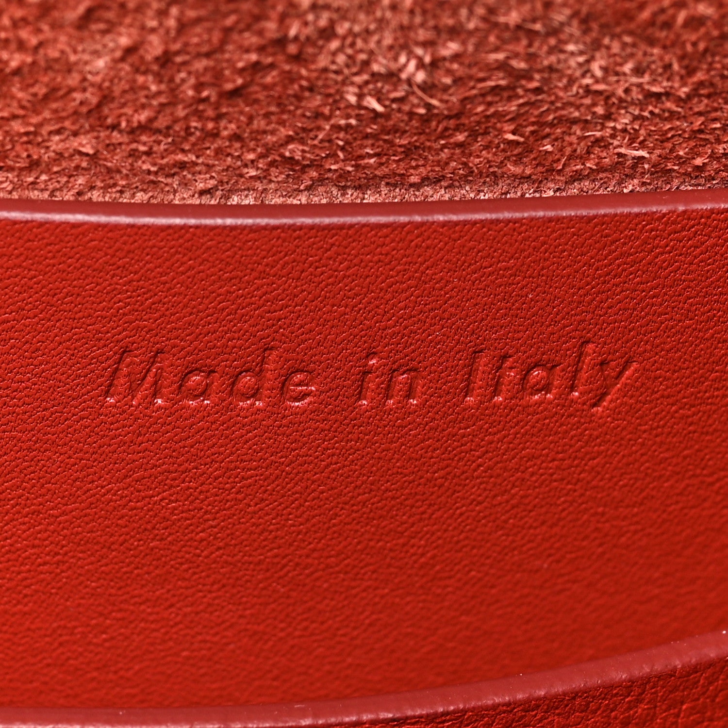 Celine Supple Grained Calfskin Big Bag Bucket Red 5 of 7
