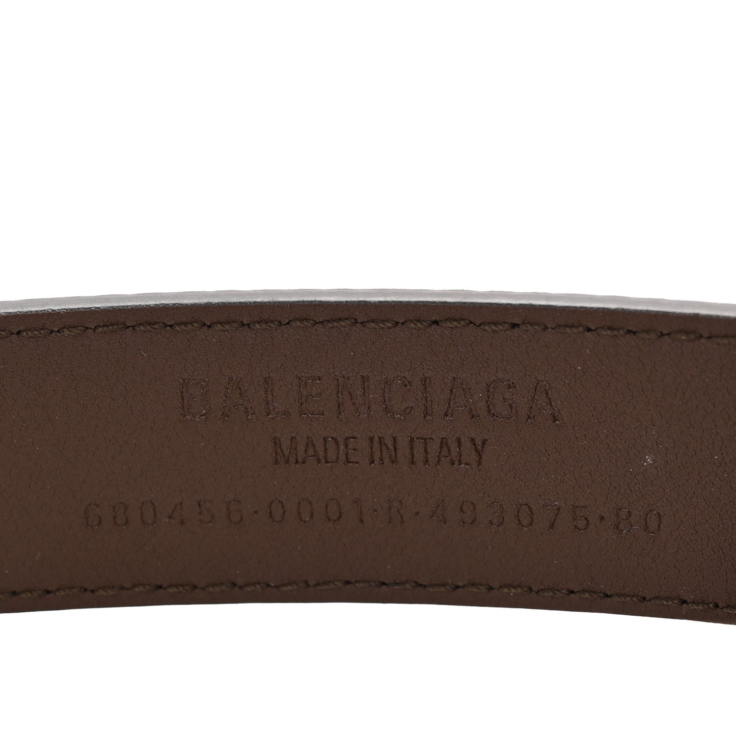X BALENCIAGA BB Supreme Monogram Belt 80 32 Beige Ebony