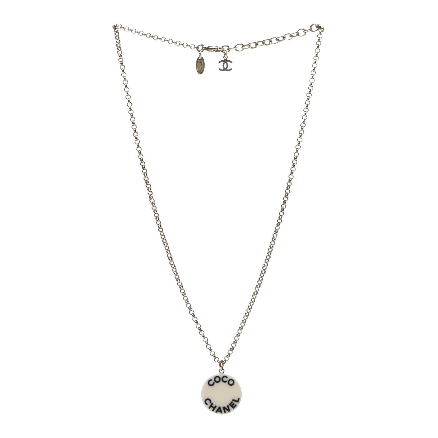 Resin Coco CC Necklace Gold