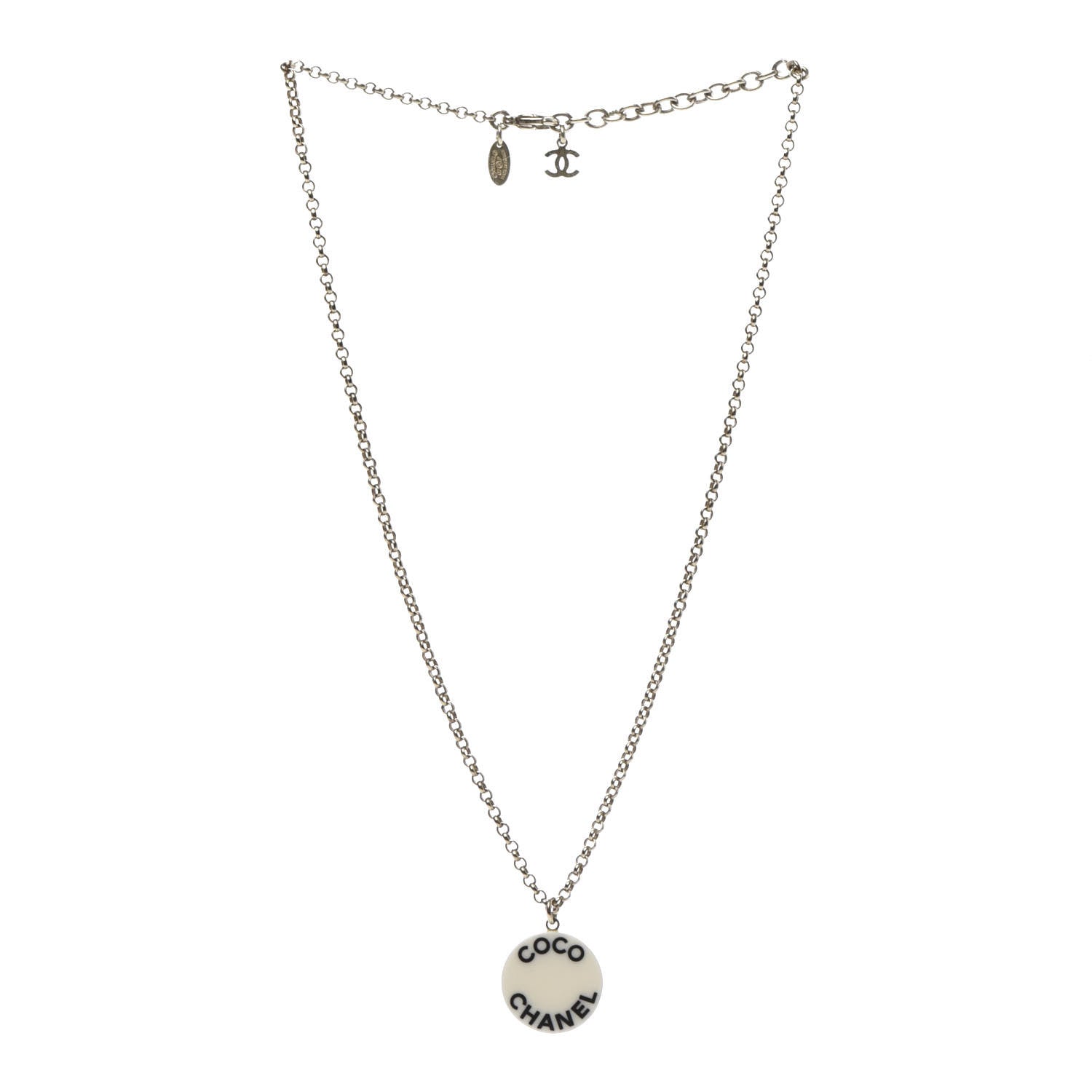 Chanel Resin Coco CC Necklace Gold 3 of 5