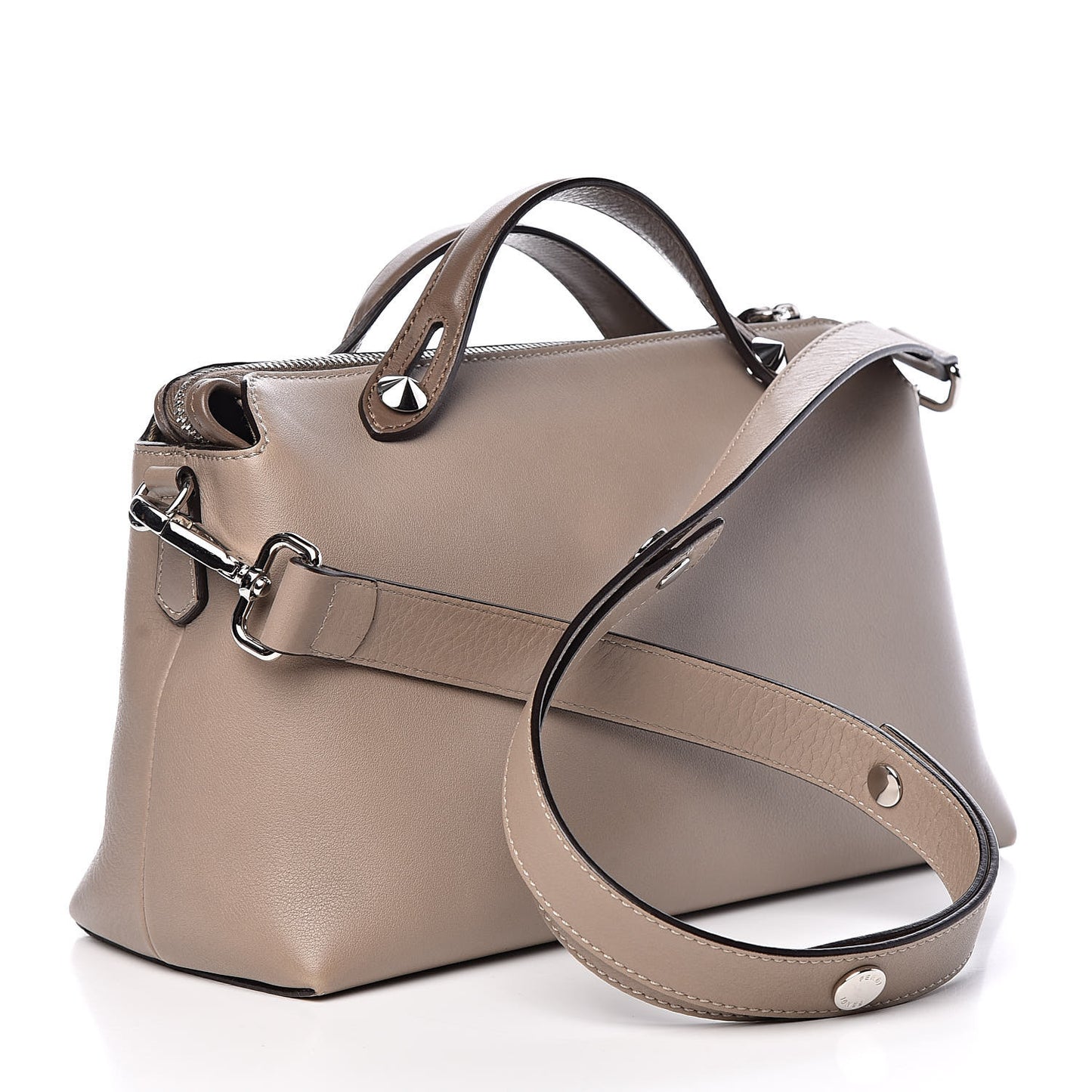 Vitello Dolce Medium By The Way Boston Bag Tortora Seppia