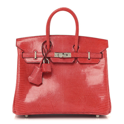 Hermes Lizard Birkin 25 Bougainvillea 1 of 13