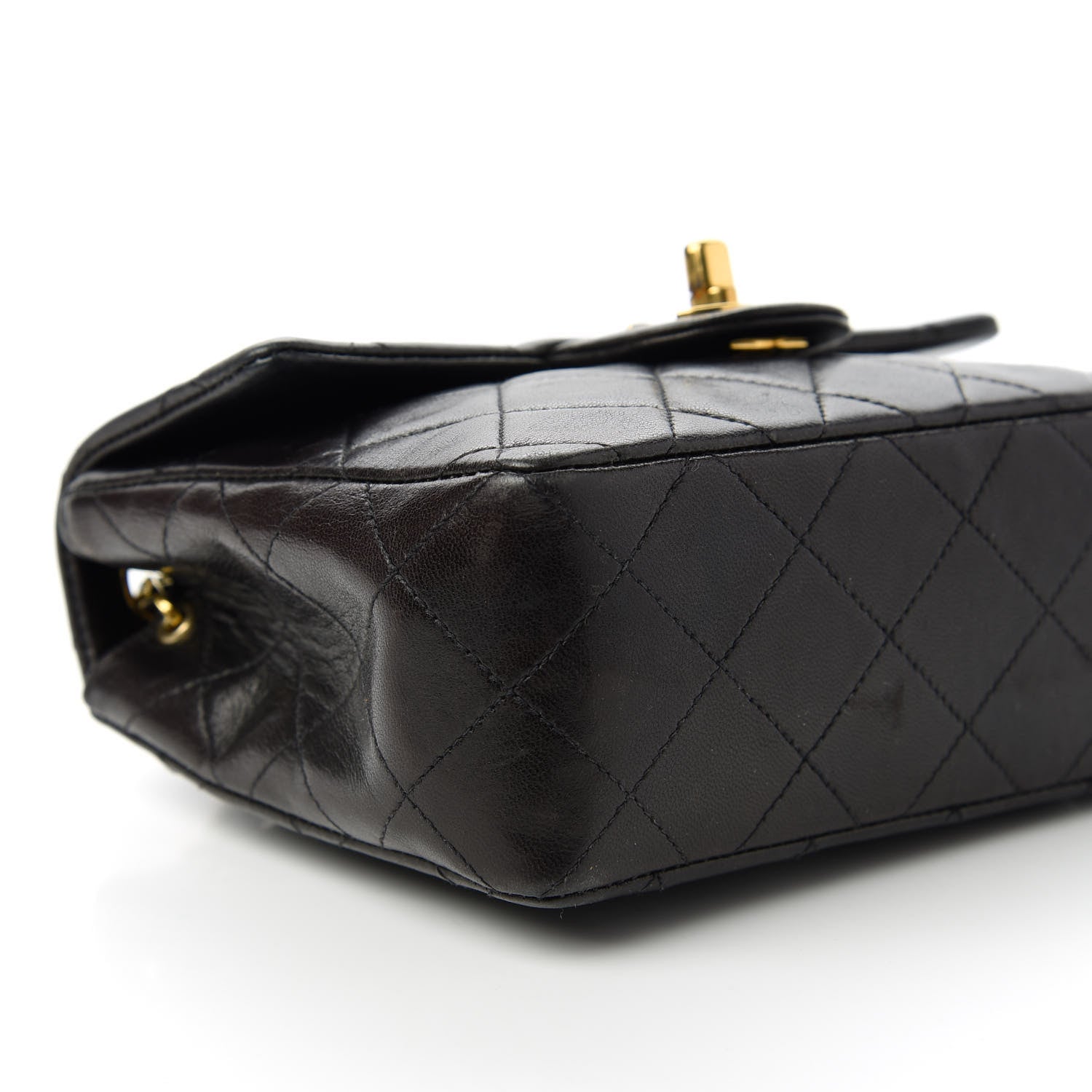 Chanel Lambskin Quilted Mini Square Flap Black 6 of 10