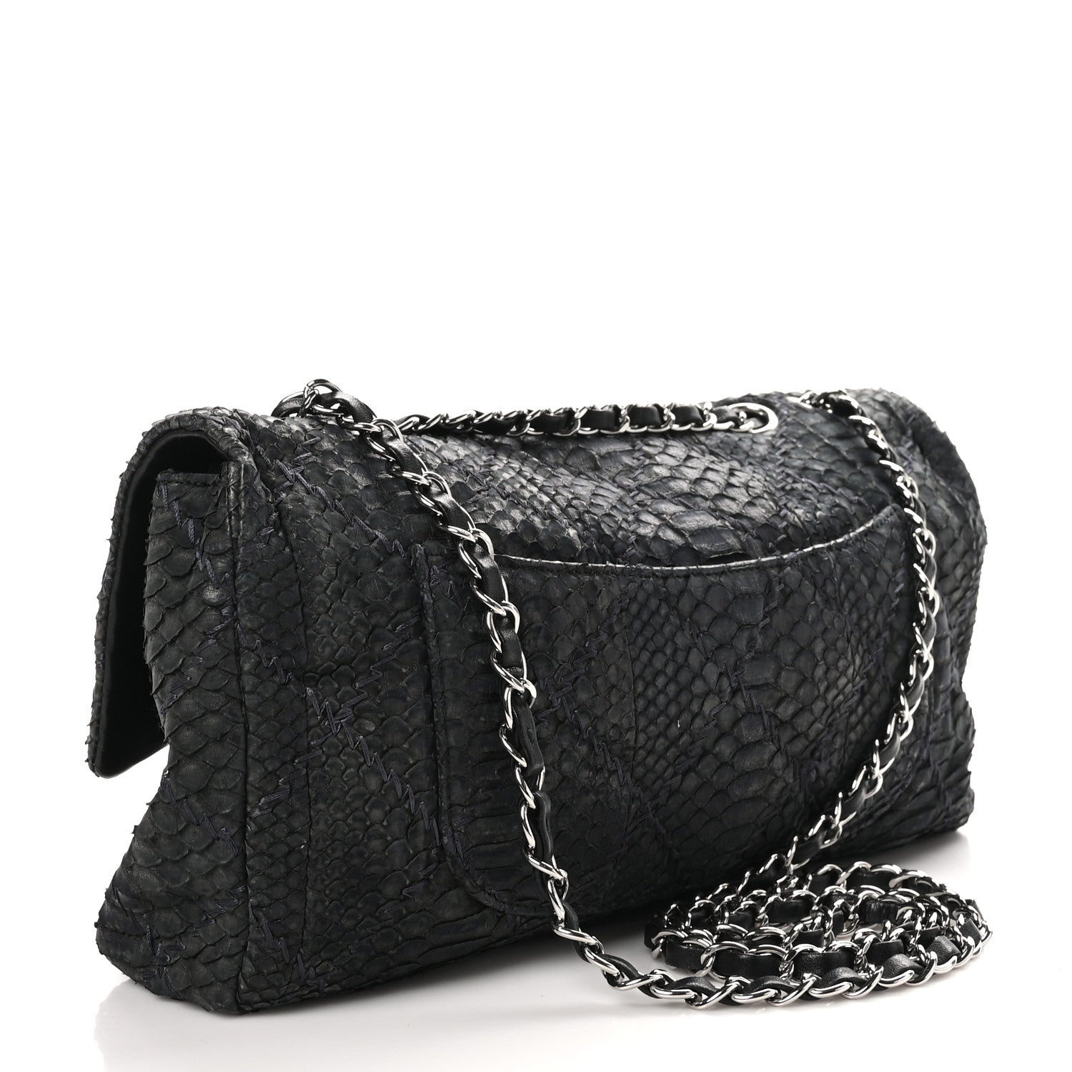 Chanel Snakeskin Ultimate Stitch Flap Black 3 of 11