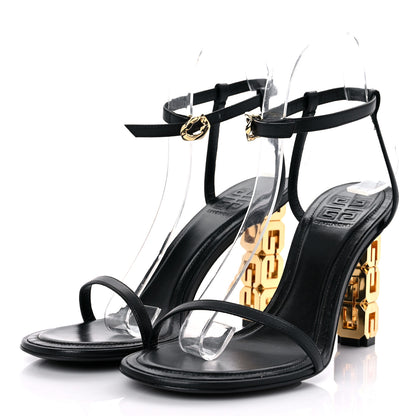 Givenchy Smooth Nappa G Cube 85mm Sandals 38 Black 2 of 11