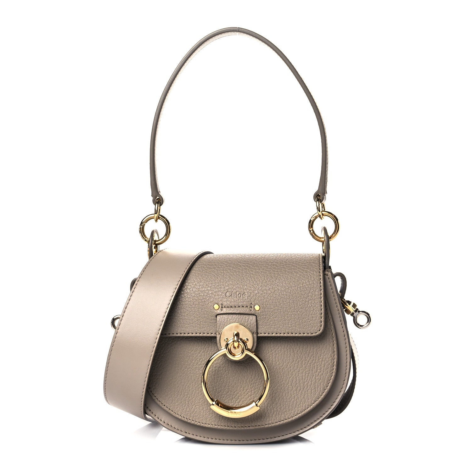 Chloe Grained Calfskin Small Tess Bag Motty Grey 1 of 10