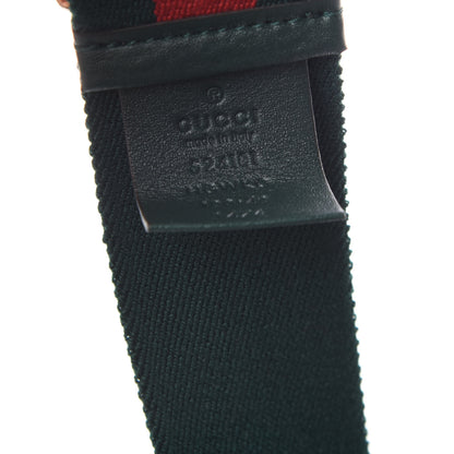Gucci Canvas Torchon Double G Web Belt 100 40 Verde 4 of 6