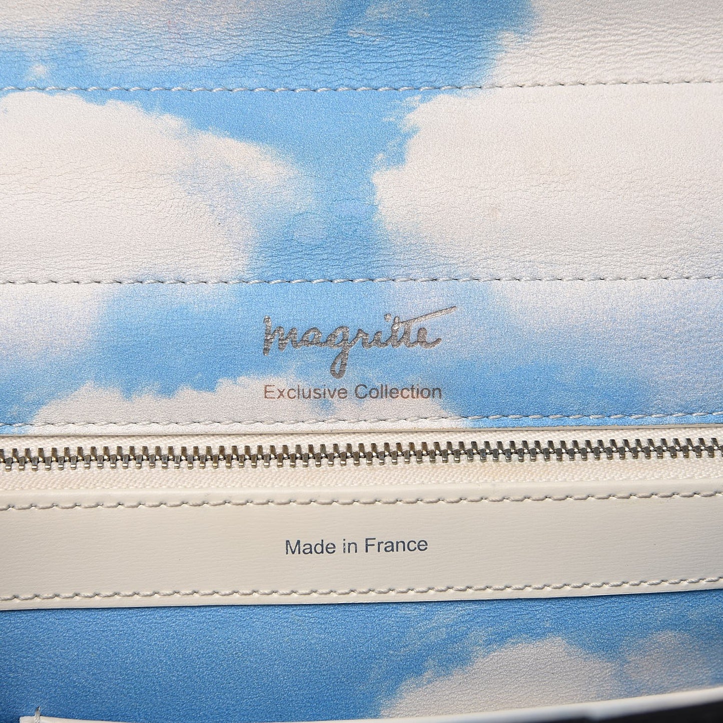 Box Calfskin Ribbons Dans Les Nuages MM Brillant Satchel Black