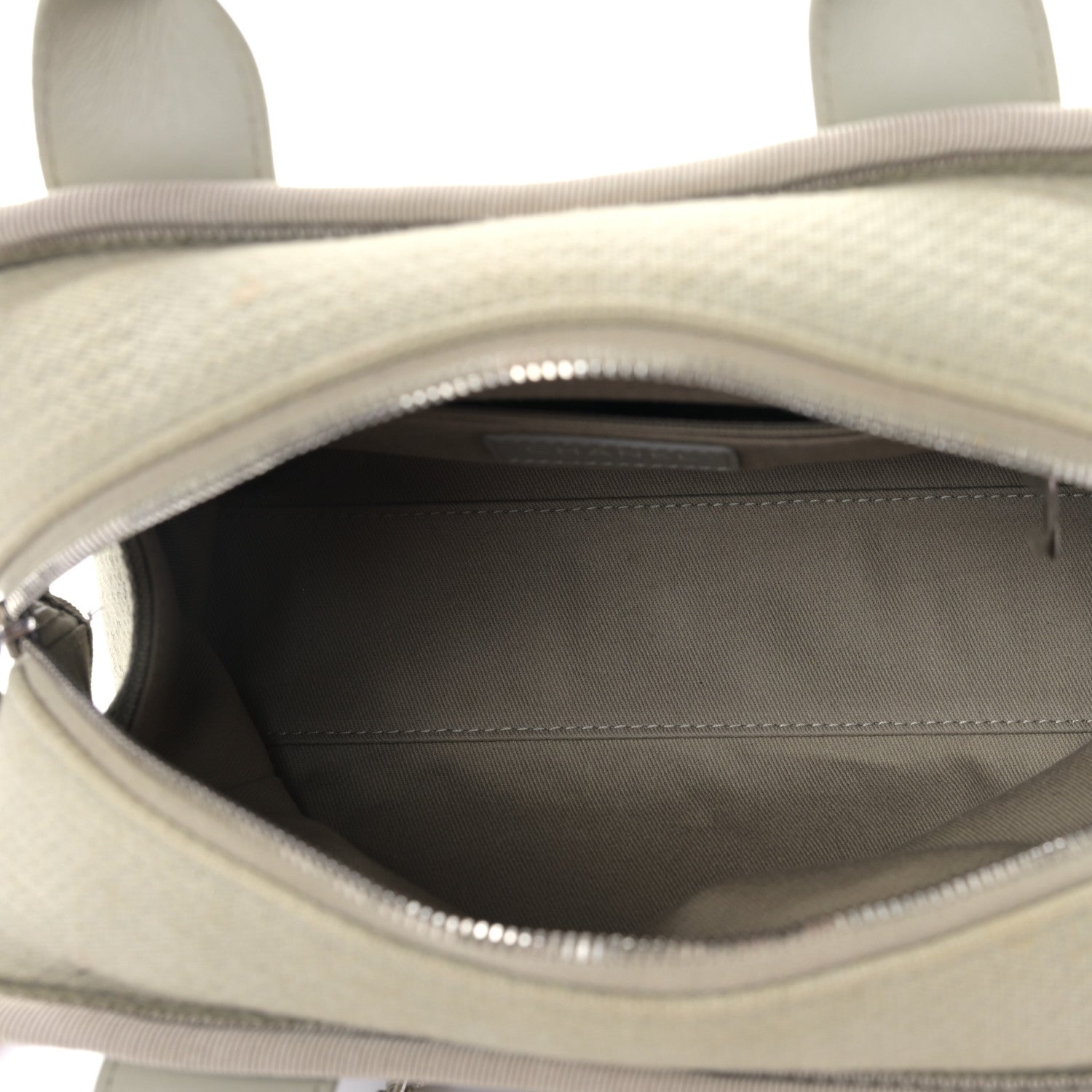Chanel Canvas Deauville Small Bowling Bag Grey 5 of 11