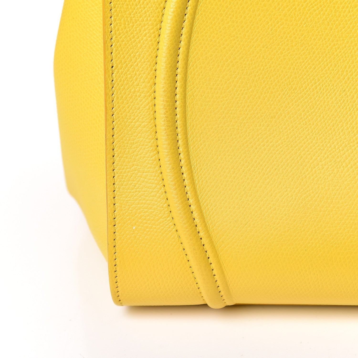 Celine Grained Calfskin Medium Phantom Luggage Yellow 15 of 28