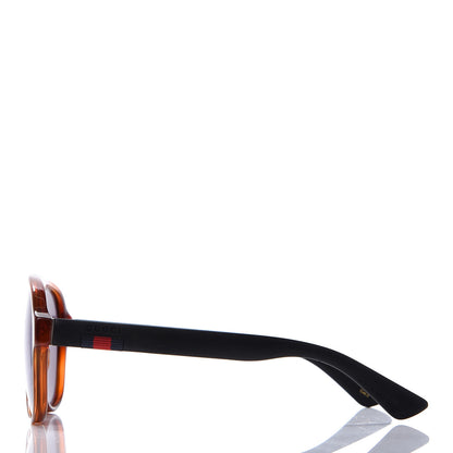 Gucci Acetate Aviator Sunglasses GG0009S Brown Blue 3 of 9