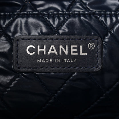 Chanel Nylon Cat Emoticon Tote Navy Gold 7 of 11
