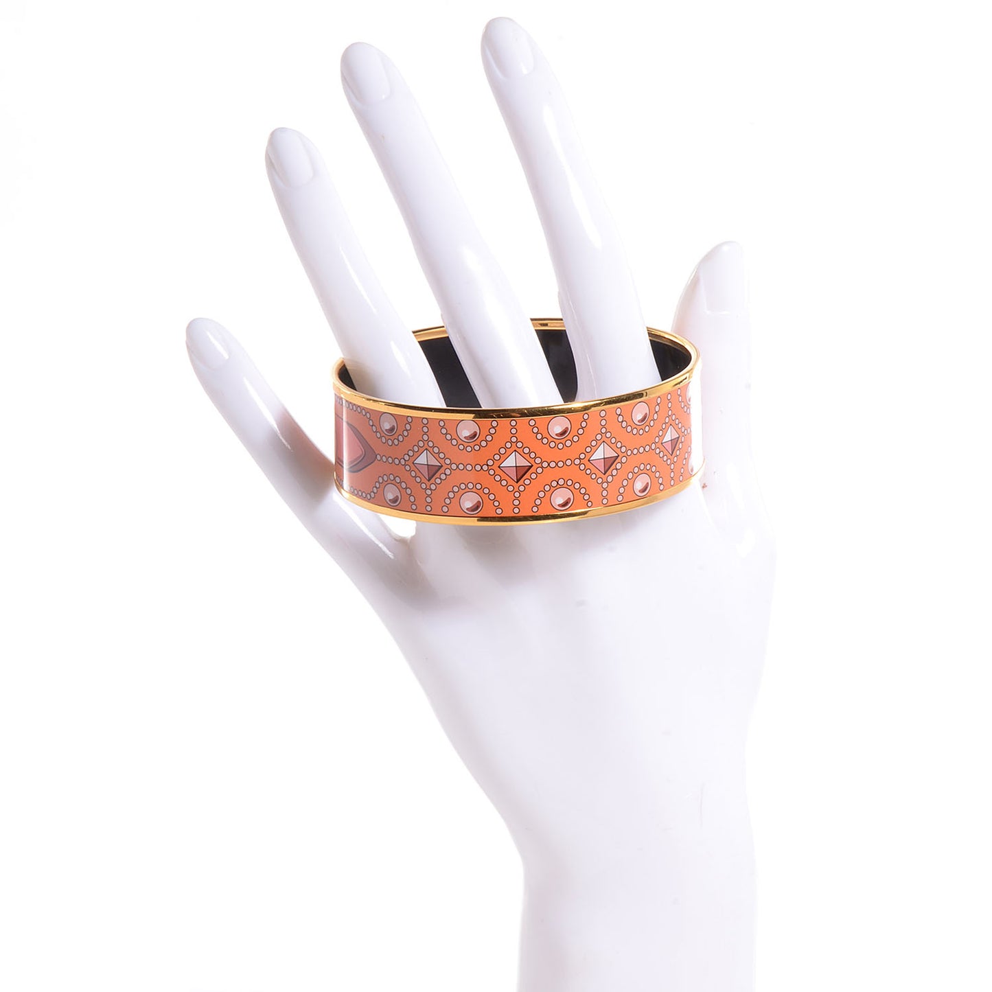 Enamel Printed Colliers de Chiens Wide Bracelet 65 Sables