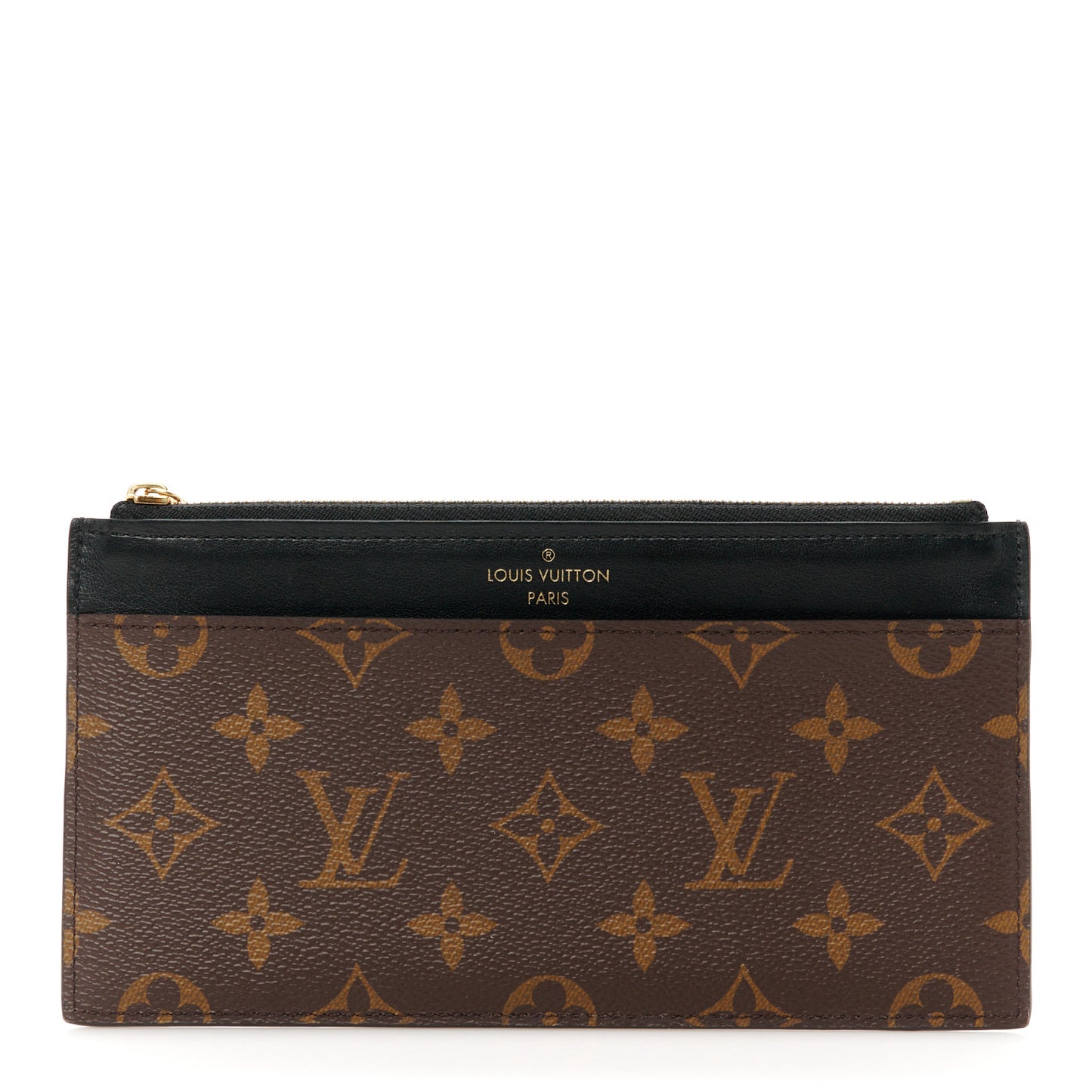 Monogram Slim Purse Black