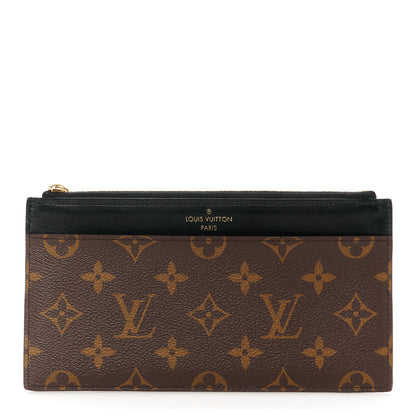 Louis Vuitton Monogram Slim Purse Black 1 of 7