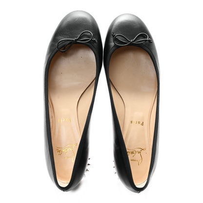 Christian Louboutin Shiny Nappa La Massine Flats 40.5 Black 2 of 9