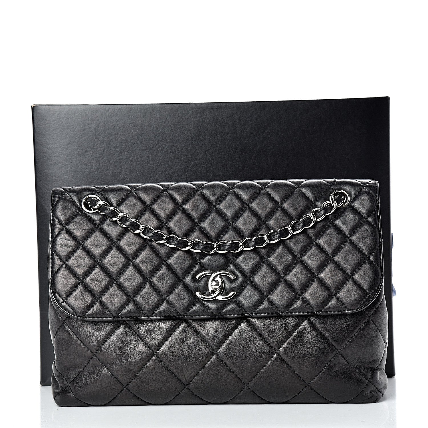 Chanel Calfskin Quilted In The Business Flap Bag Black 10 of 10