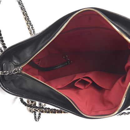 Chanel Aged Calfskin Quilted Medium Gabrielle Hobo Black 5 of 12