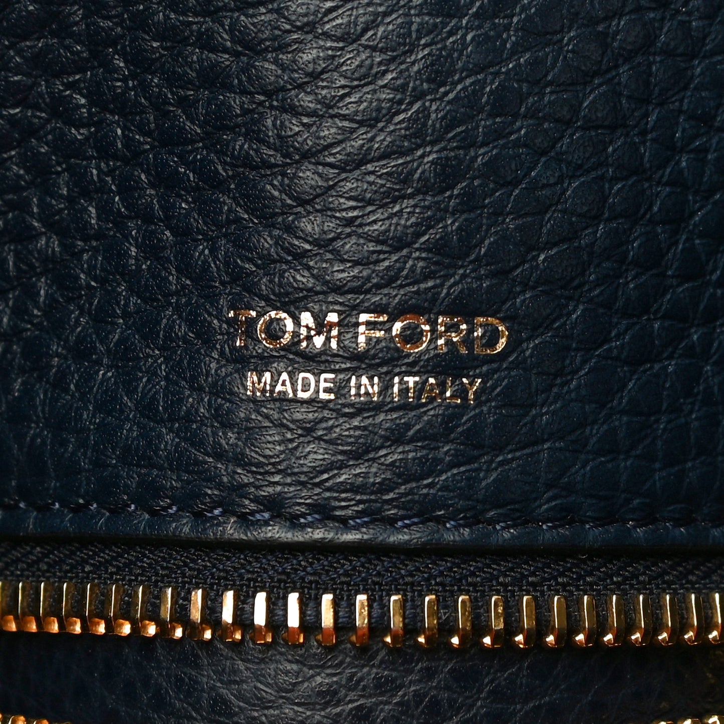 Grained Calfskin Sedgwick Medium Zipper Tote Sapphire Blue