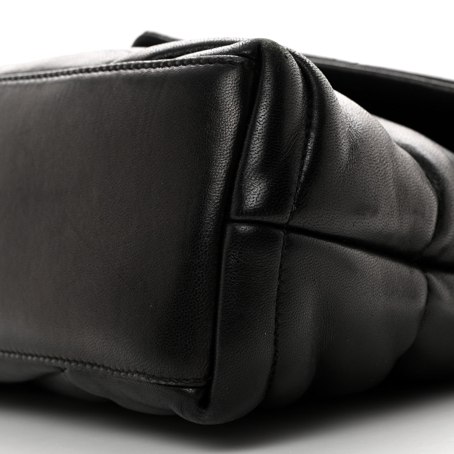 Saint Laurent Lambskin Quilted Monogram Monochrome Small Loulou Puffer Chain Satchel Black 10 of 10