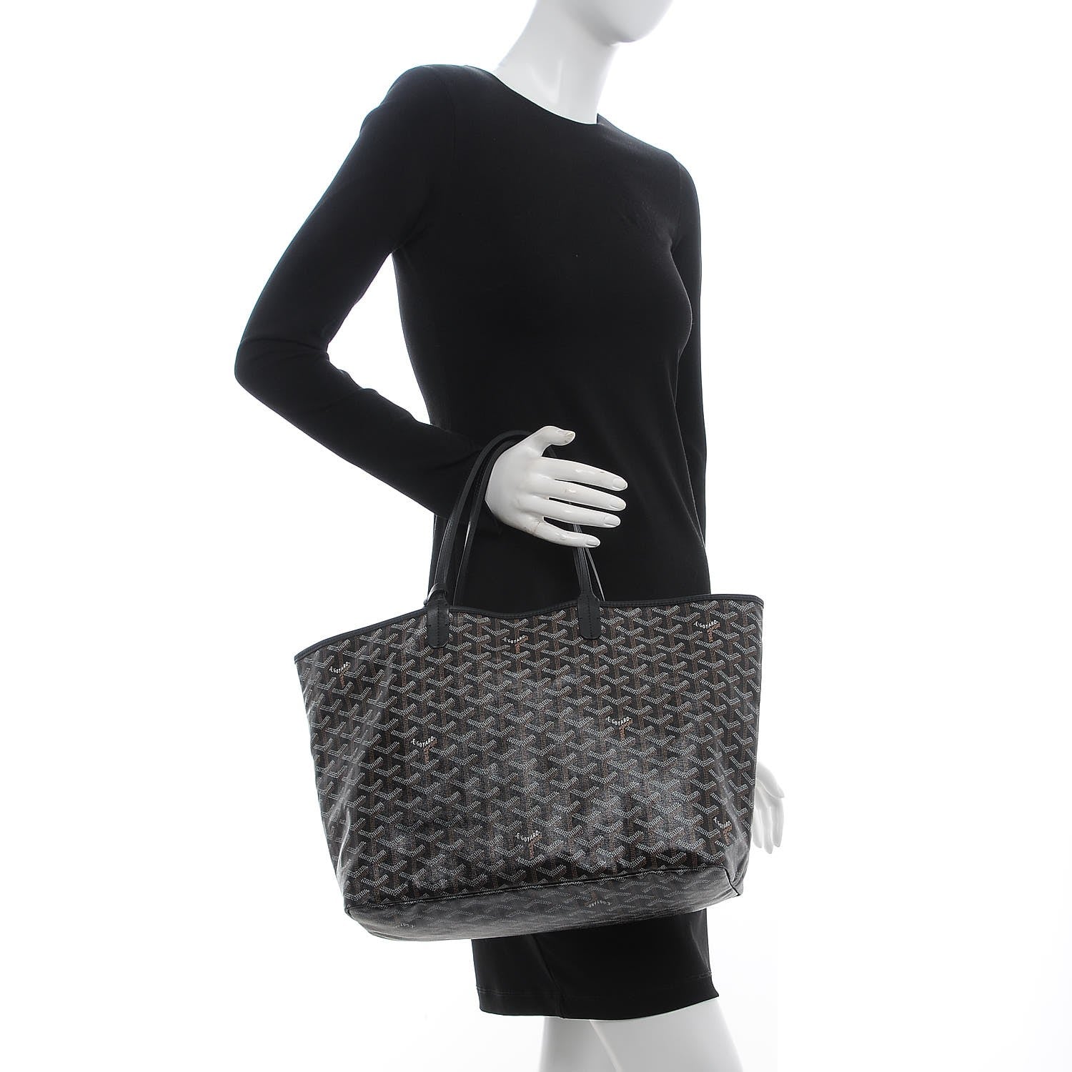 Goyard Goyardine Saint Louis PM Black 2 of 9