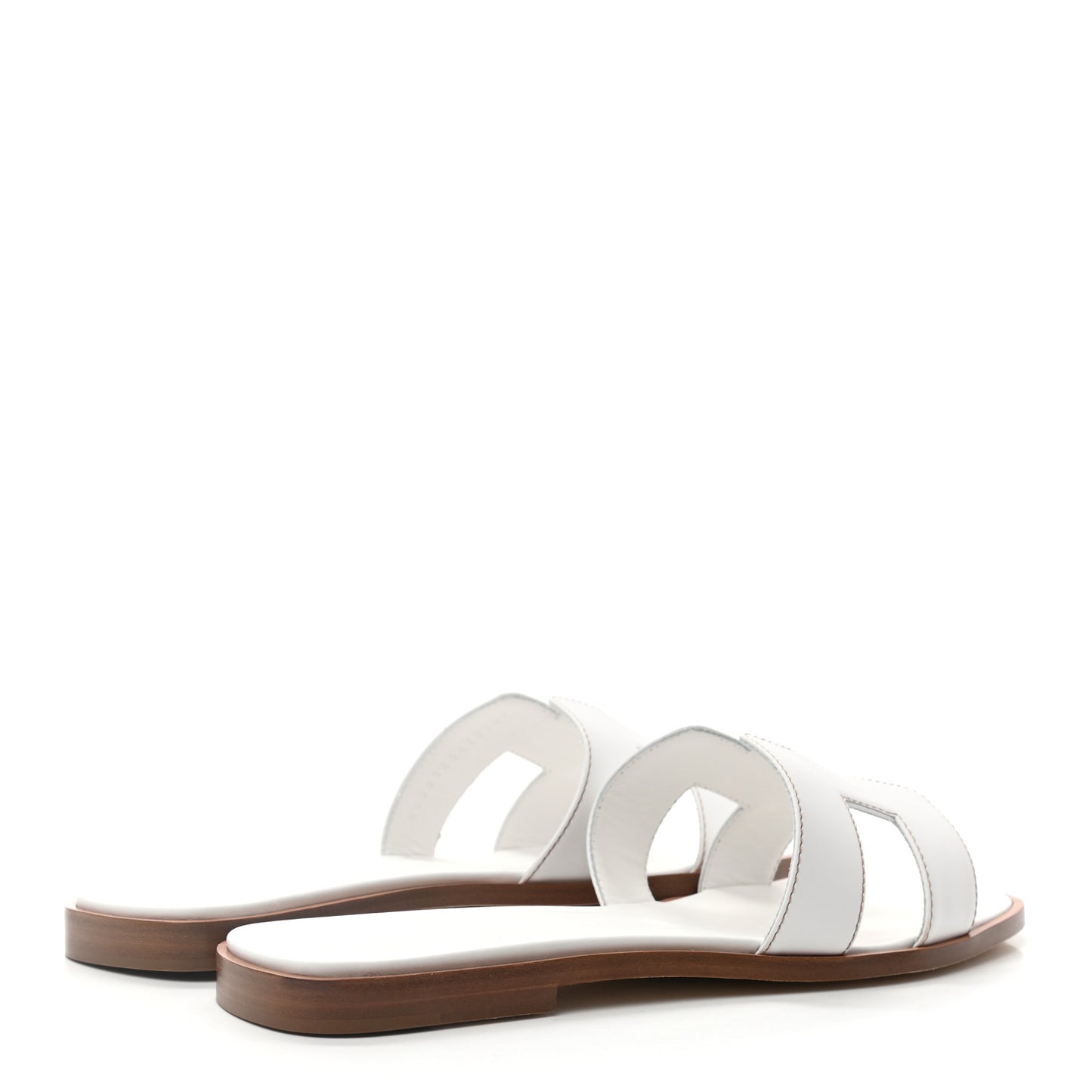 Box Calfskin Oran Sandals 39 White