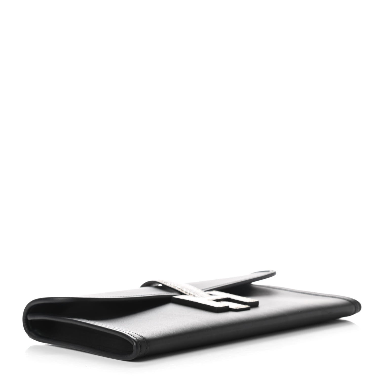 Hermes Swift Lizard Jige Elan Touch 29 Clutch Black Ombre 4 of 8