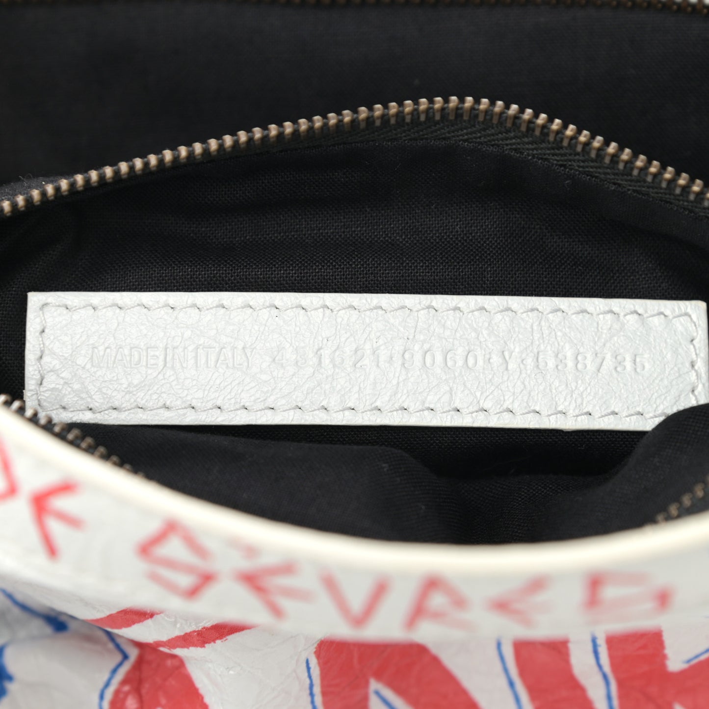 Agneau Graffiti All Over Classic Hardware S City White Bleu Rouge
