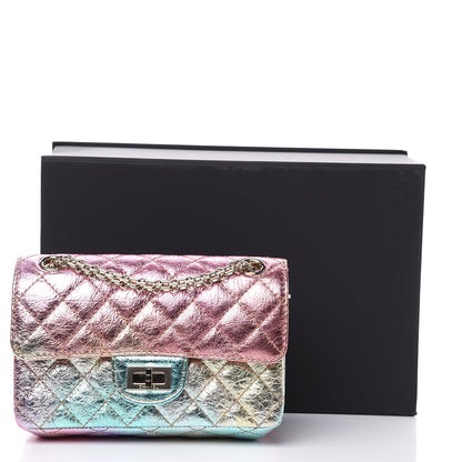 Chanel Metallic Goatskin Quilted Mini 2.55 Reissue Flap Multicolor 10 of 10