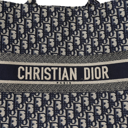 Christian Dior Oblique Large Book Tote Blue Multicolor 8 of 11