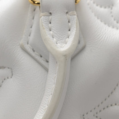 Louis Vuitton Calfskin Bubblegram Papillon BB Snow White 13 of 15