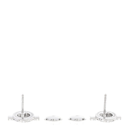 Hermes 18K White Gold Diamond Finesse Earrings 3 of 6