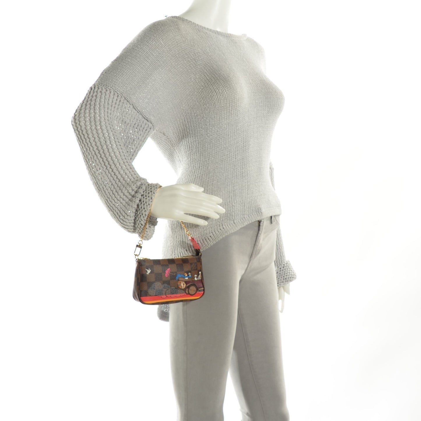 Damier Ebene 2015 Christmas Animation Mini Pochette Accessories