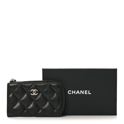 Chanel Caviar Quilted Zipped Key Holder Case Black 12 of 12