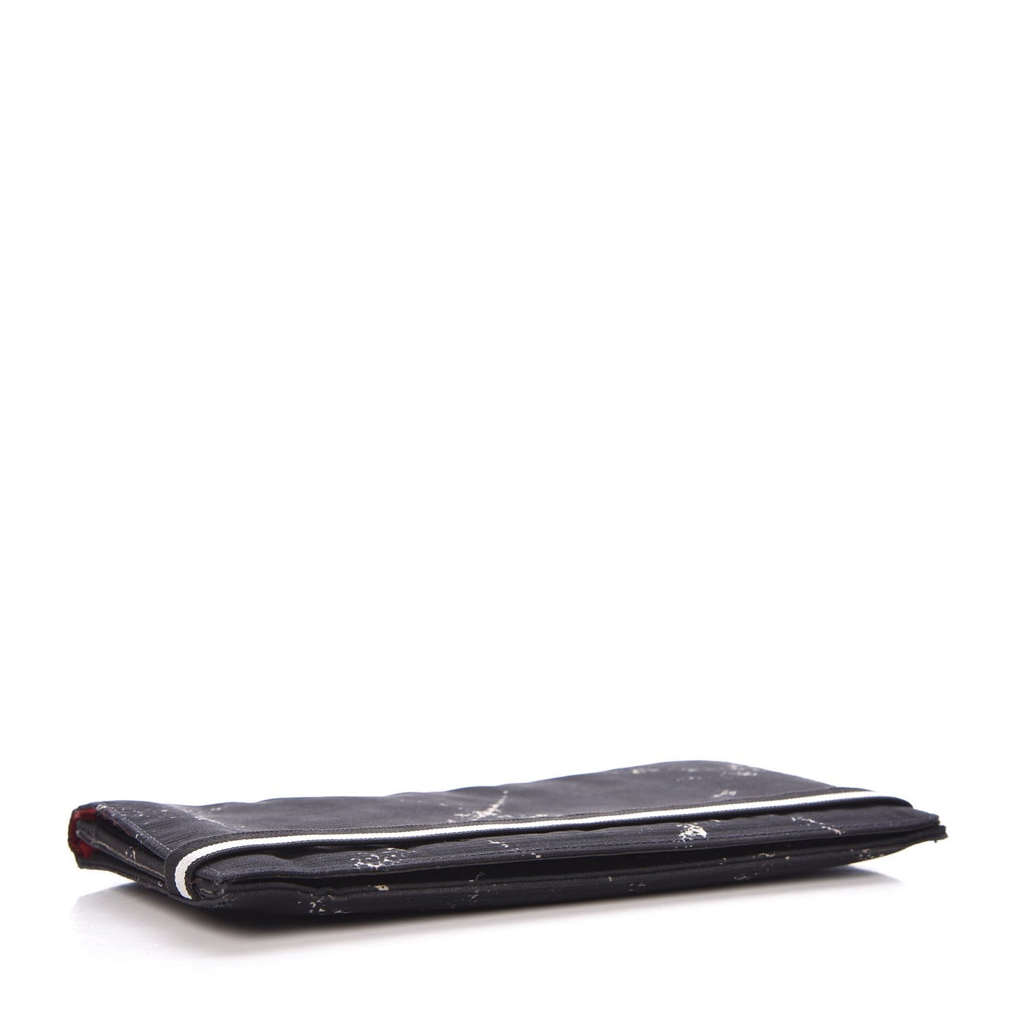 Nylon Travel Flap Wallet Black