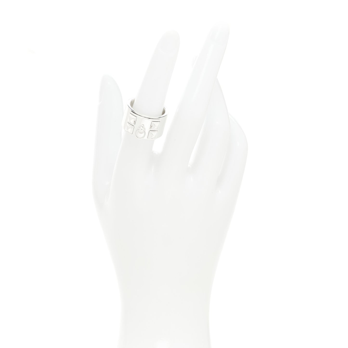 Sterling Silver Collier De Chien CDC Ring 54 7